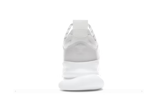 VERSACE CHAIN REACTION WHITE MESH RUBBER SUEDE
