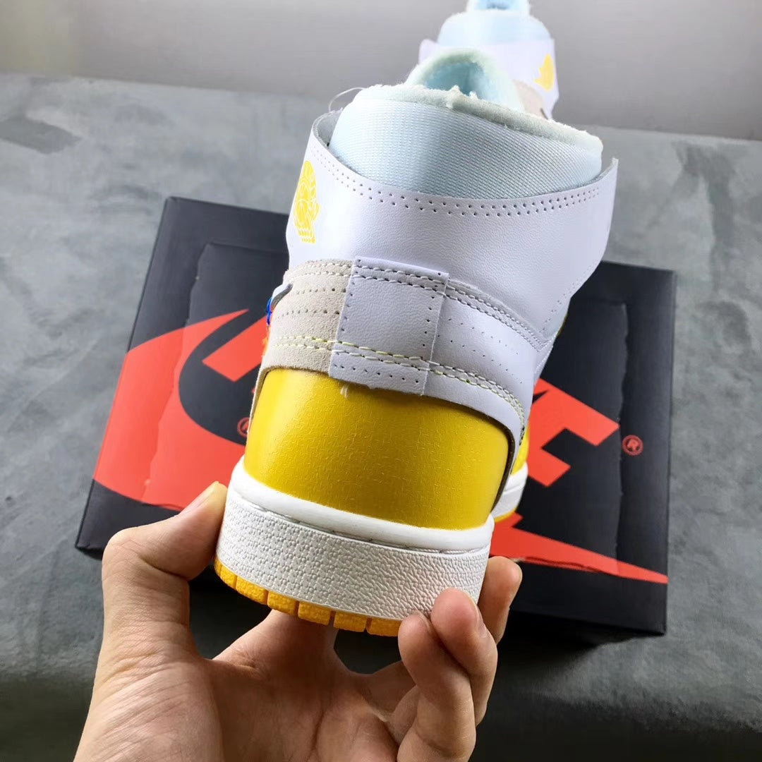 NIKE AIR JORDAN 1 RETRO HIGH X OFF-WHITE "YELLOW" - Alti Brand 