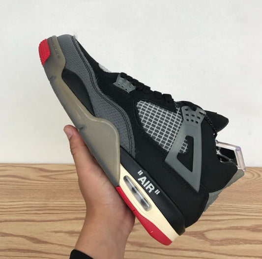 OFF-WHITE X AIR JORDAN 4 “BRED”