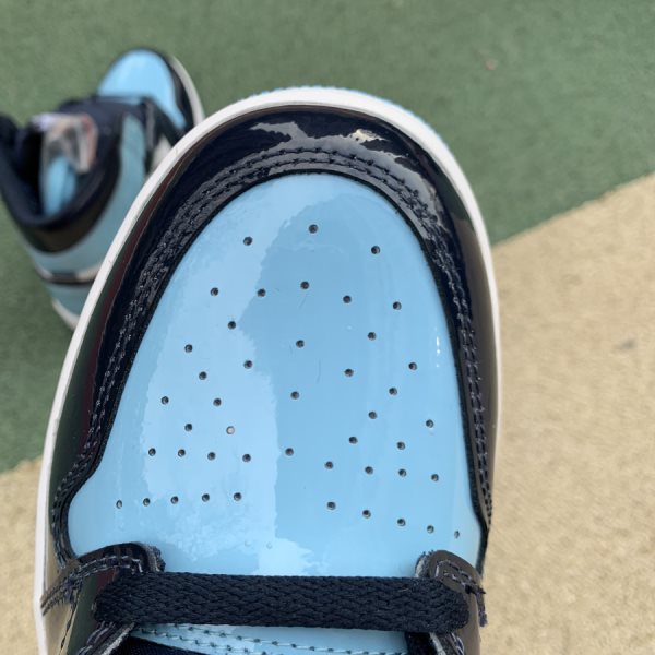 NIKE AIR JORDAN 1 RETRO HIGH UNC OBSIDIAN PATENT - Alti Brand 