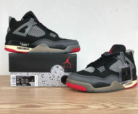 OFF-WHITE X AIR JORDAN 4 “BRED”