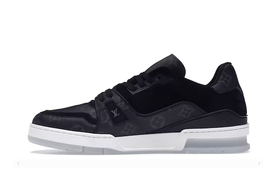 LOUIS VUITTON TRAINER BLACK MONOGRAM