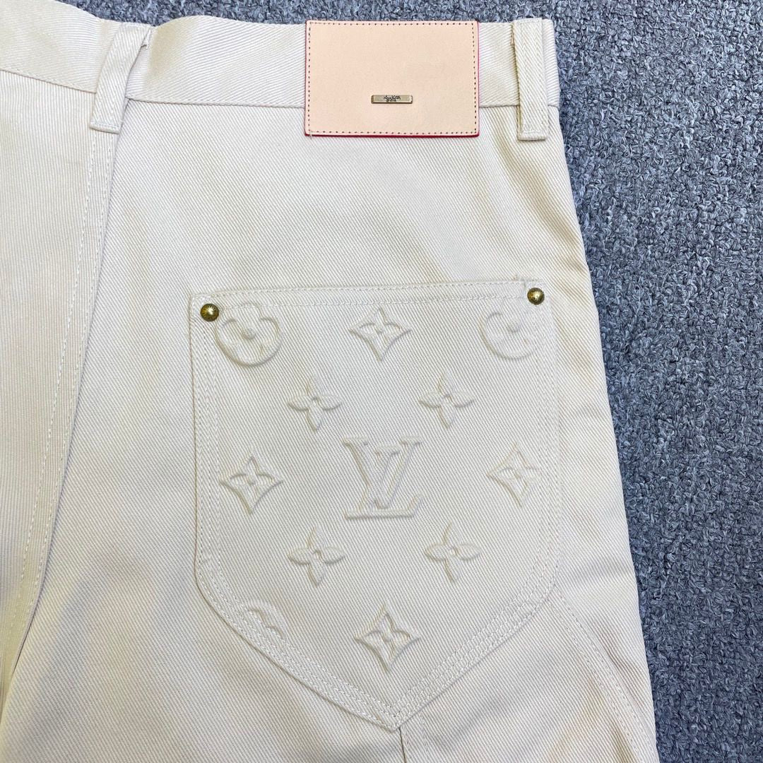 LOUIS VUITTON SHORTS DENIM “BEIGE”