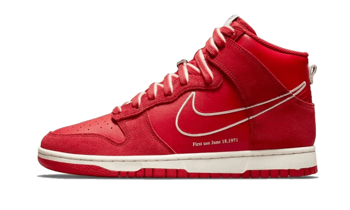 NIKE DUNK HIGH FIRST USE UNIVERSITY RED