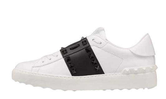 VALENTINO GARAVANI ROCKSTUD UNTITLED CALFSKIN SNEAKERS WITH MATCHING STUDS