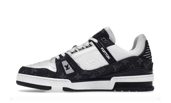 LOUIS VUITTON TRAINER WHITE BLACK