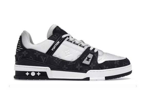 LOUIS VUITTON TRAINER WHITE BLACK