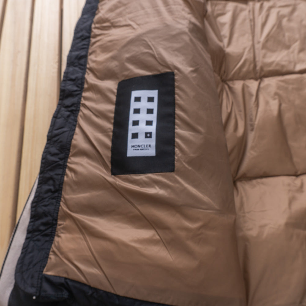 Palm Angels Logo Trim Short Down Jacket