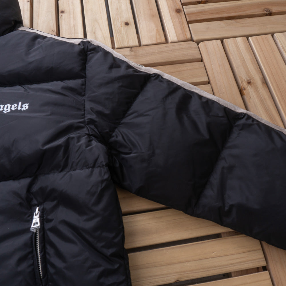 Palm Angels Logo Trim Short Down Jacket
