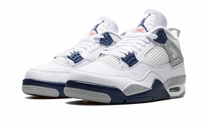 AIR JORDAN 4 RETRO WHITE MIDNIGHT NAVY