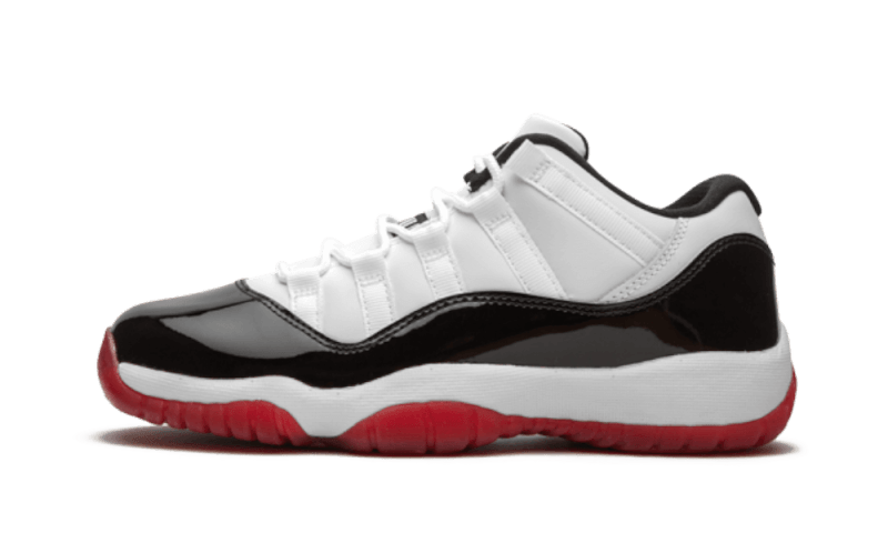 JORDAN 11 LOW WHITE BRED