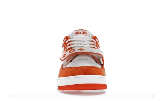 LOUIS VUITTON TRAINER MONOGRAM DENIM ORANGE