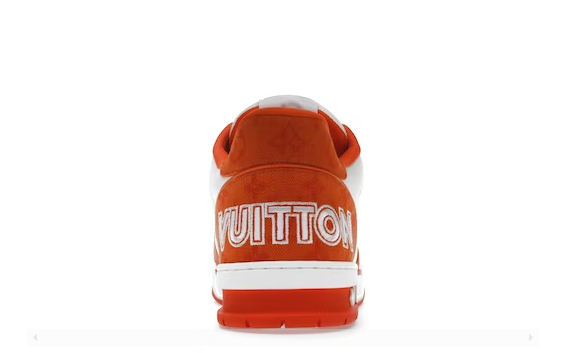 LOUIS VUITTON TRAINER MONOGRAM DENIM ORANGE