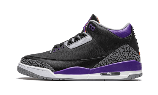 AIR JORDAN 3 BLACK COURT PURPLE
