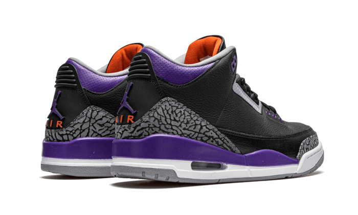 AIR JORDAN 3 BLACK COURT PURPLE