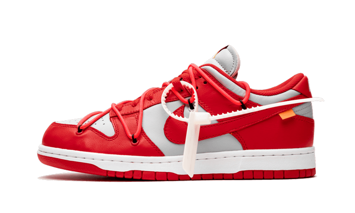 NIKE DUNK X OFF WHITE UNIVERSITY RED