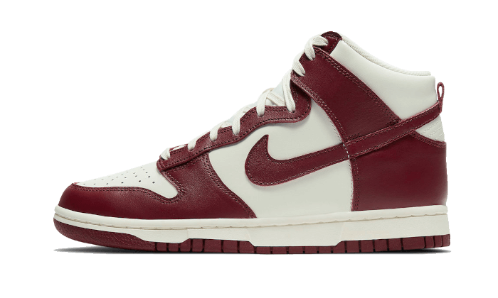 NIKE DUNK HIGH SAIL TEAM RED