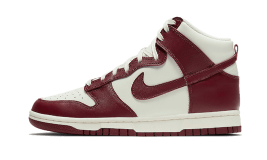 NIKE DUNK HIGH SAIL TEAM RED