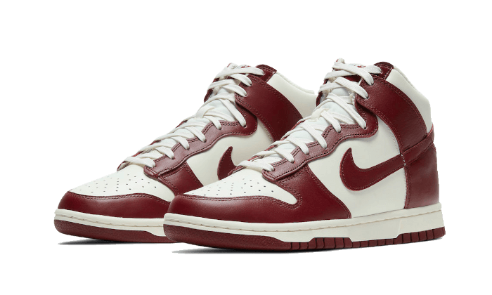 NIKE DUNK HIGH SAIL TEAM RED