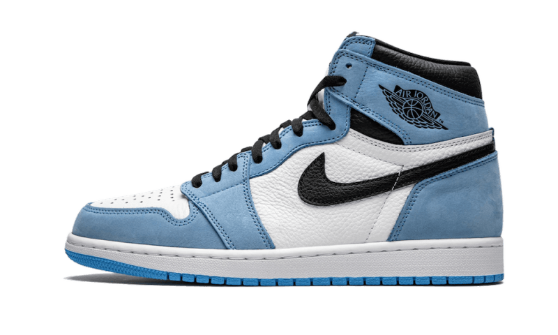 JORDAN 1 RETRO HIGH WHITE UNIVERSITY BLUE BLACK - Alti Brand 