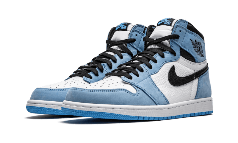 JORDAN 1 RETRO HIGH WHITE UNIVERSITY BLUE BLACK - Alti Brand 