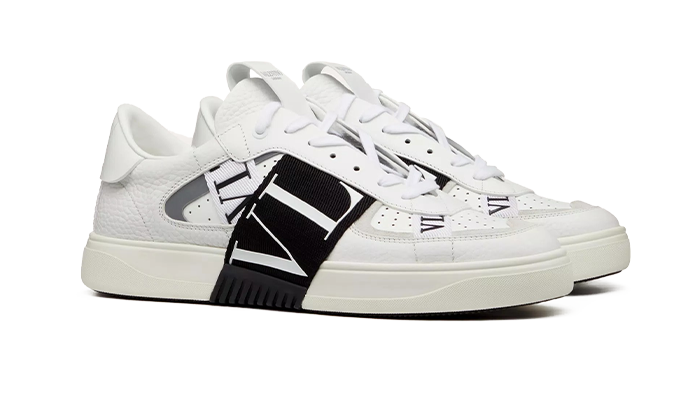 VALENTINO GARAVANI SNEAKER LOW-TOP VL7N WHITE BLACK