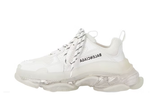 BALENCIAGA TRIPLE S CLEAR SOLE WHITE