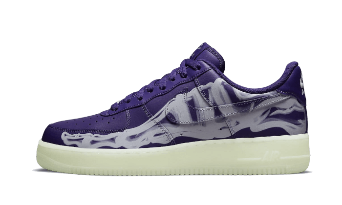 NIKE AIR FORCE 1  PURPLE SKELETON HALLOWEEN
