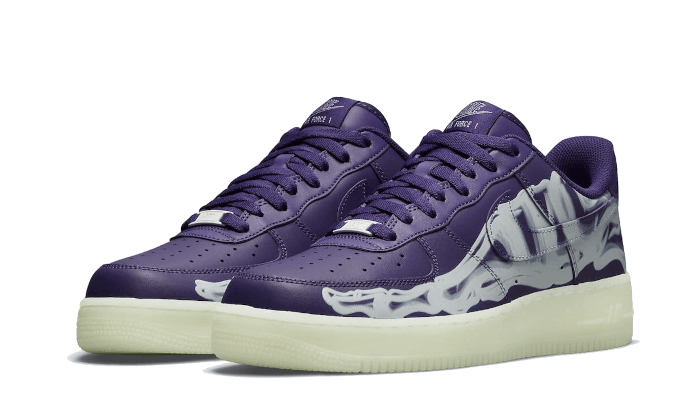 NIKE AIR FORCE 1  PURPLE SKELETON HALLOWEEN