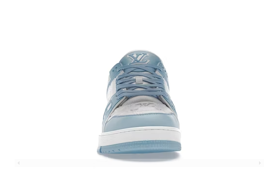 LOUIS VUITTON TRAINER LOW WHITE SKY BLUE