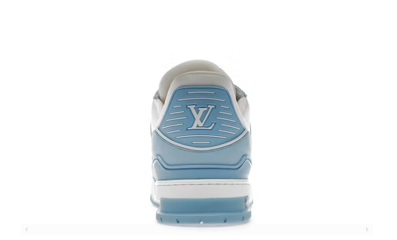 LOUIS VUITTON TRAINER LOW WHITE SKY BLUE