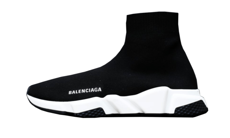 BALENCIAGA SPEED TRAINER WHITE BLACK