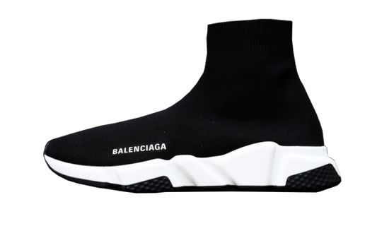 BALENCIAGA SPEED TRAINER WHITE BLACK